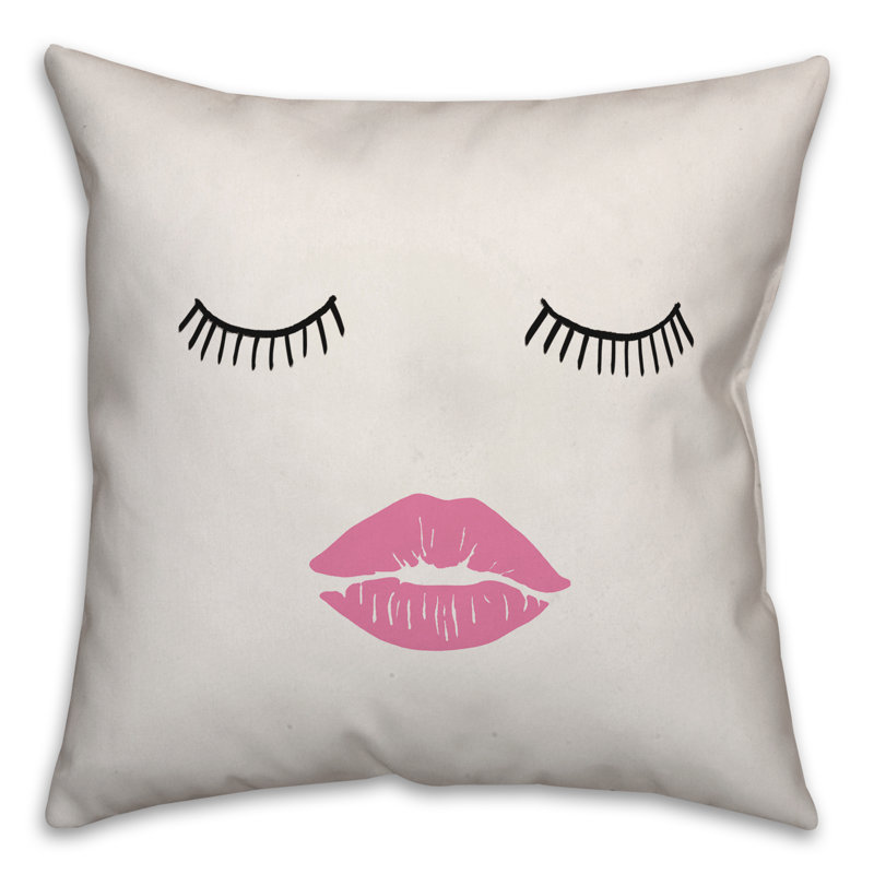 Black and White Reversible Square Throw Pillow