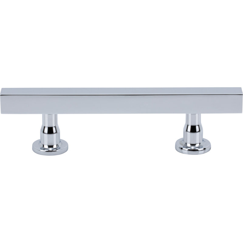 Dante Bar Pull, Polished Chrome, 3 3/4"