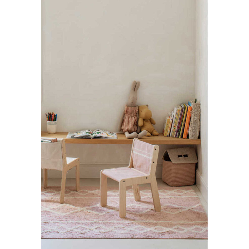 Kaarol Handmade Cotton Moroccan Area Rug, Rectangle 6'7" x 9'10"