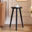 Table d'appoint ronde en bois massif | Petite table de chevet polyvalente pour chambre à coucher | Grand support à plante d'intérieur | Disponible en 3 hauteurs-1248028856