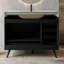 Meuble-lavabo autoportant moderne 36 po avec 1 armoire et 5 tiroirs, comptoir en pierre frittée, lavabo en céramique et pieds en acier inoxydable-1980152388-1992390048