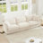 Chenille 3 Seater Deep Seat Sofa-240025641