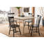 Chaise d'appoint à dossier Windsor en bois massif Matanna-135995107