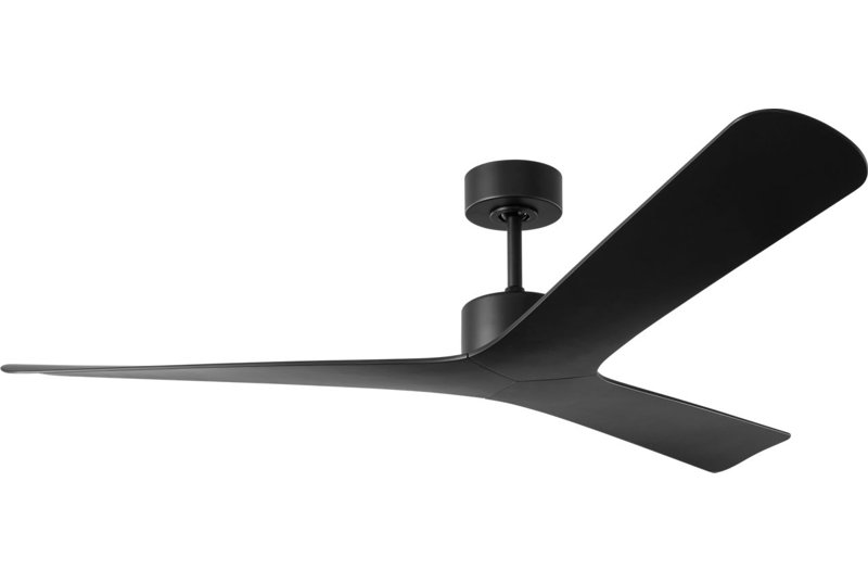 Tri Plank Smart 57 Ceiling Fan, Midnight Black