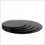 Table basse 38,6 po ronde en verre trempé, rebord biseauté épais de 1/2 po, facile à nettoyer et amp; Durable-499613215-499613203