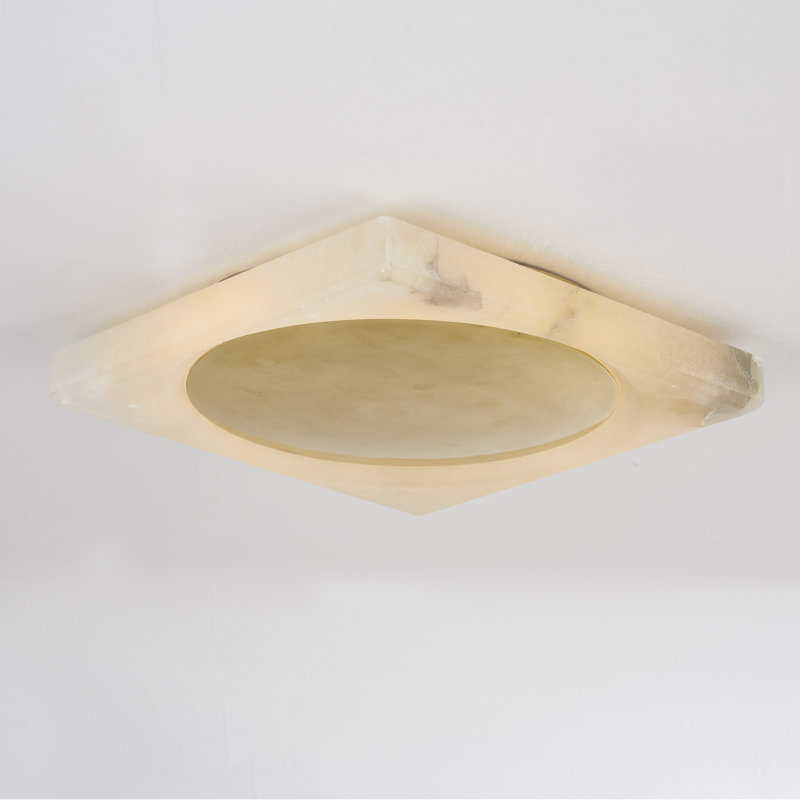 Hamel 1 Light Flush Mount, Vintage Brass