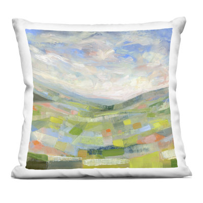 Spotted Horse in Rural Countryside Design by Steve Toole Throw Pillow