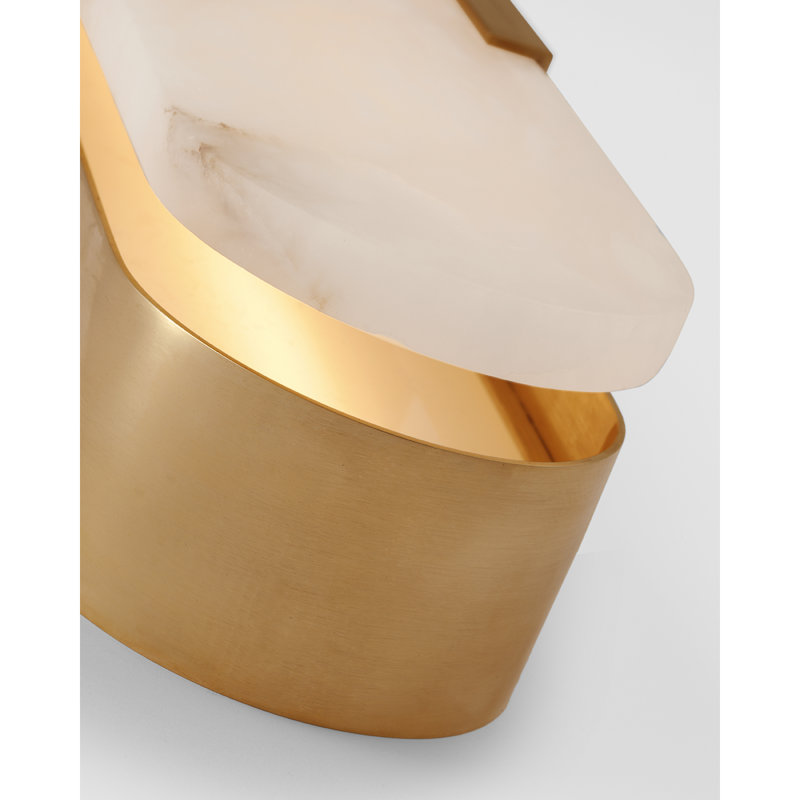 Kelly Wearstler Melange 28" Elongated Sconce, Antique-Burnished Brass, 20"