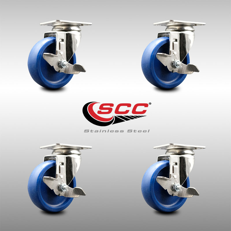 Polyurethane Wheel Swivel Caster with Brake