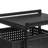 4-Tiermodern Black Rectangle File Storage Drawer Carts Carbon Steel File Storage Organizer On Wheels