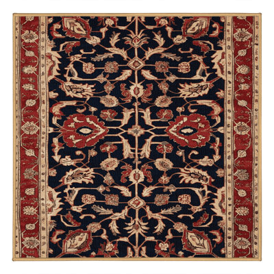 Machine Washable Persian Brown Area Rug