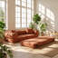 Canapé-lit convertible 3 places en velours côtelé, dimensions : 203 cm (L) x 76 cm (P) x 66 cm (H)