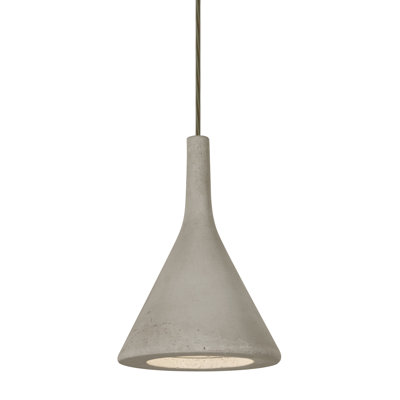 Luminaire suspendu conique à 1 lumière Enes
