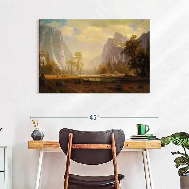 Alvord regardant la vallée de Yosemite, H 26 po x l 39 po