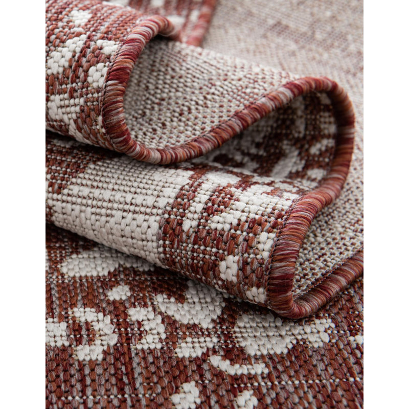 Allayna Dubai Indoor/Outdoor Rug, Round 4'1"