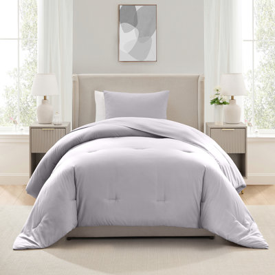 ensemble d'édredon 2 pièces en microfibre ultra douce avec taie décorative
