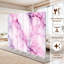 Paravent pliant à 6 panneaux, séparateur de pièce en toile à veinures abstraites de marbre rose royal et blanc magenta, cloison de protection autoportante pour plus d'intimité-134512503-134512504