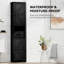 Armoire de rangement pour salle de bain avec 2 portes de grange et 1 tiroir, unité de rangement étroite-1656878132