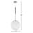 Drake 1-Light Metal and Glass Single Pendant