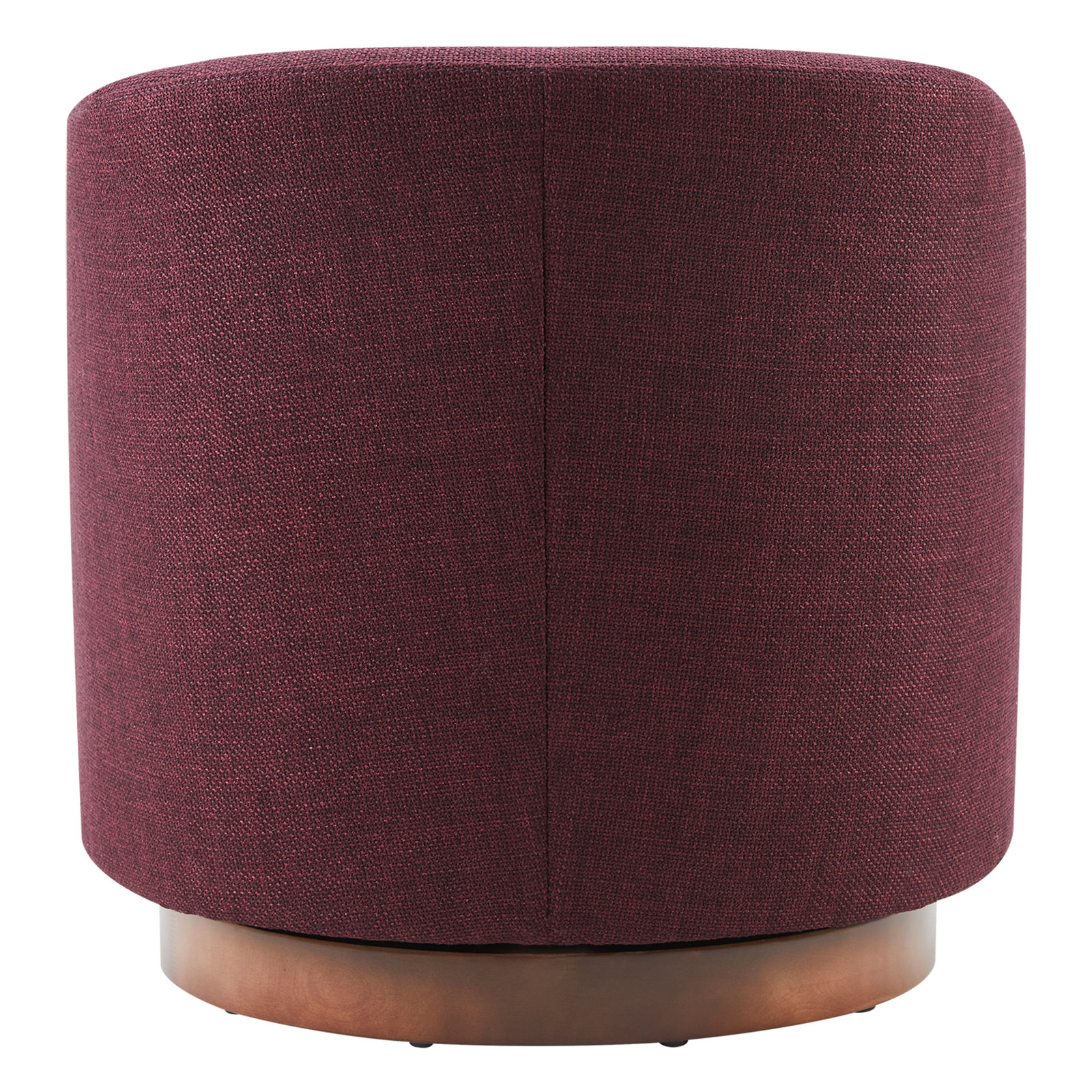 Bennett Upholstered Swivel Barrel Chair (Set of 2), Luna Merlot Textured