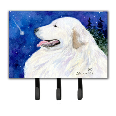 Porte-laisse et porte-clef great pyrenees