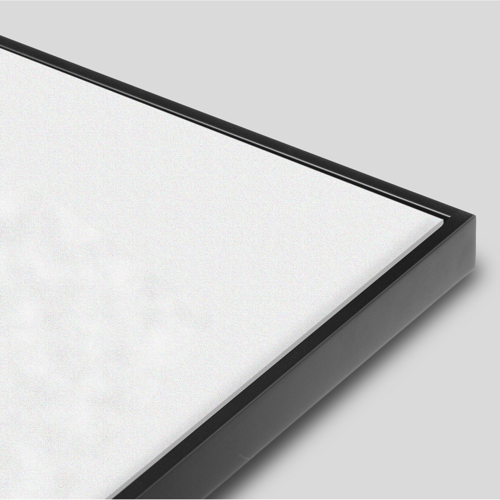 Divided "Hazy Gray" Print by Julia Balfour, Black Picture Framed Paper, 24" H x 30" W x 1.25" D