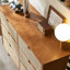 Simple rattan plaited sideboard cabinet