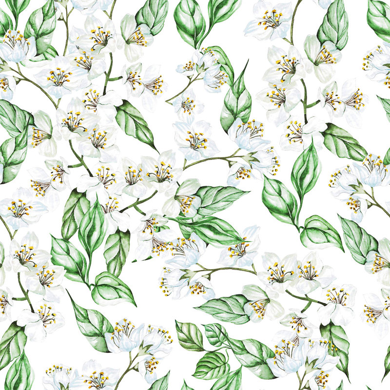 Floral Tile, 2.08' W x 18.75' L