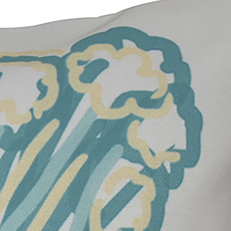 Bicicleta Outdoor Reversible Throw Pillow, 18" x 18", Jade