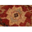 Tapis oriental noir / rouge / beige en laine noué à la main 8 pi 8 po x 12 pi Baccio