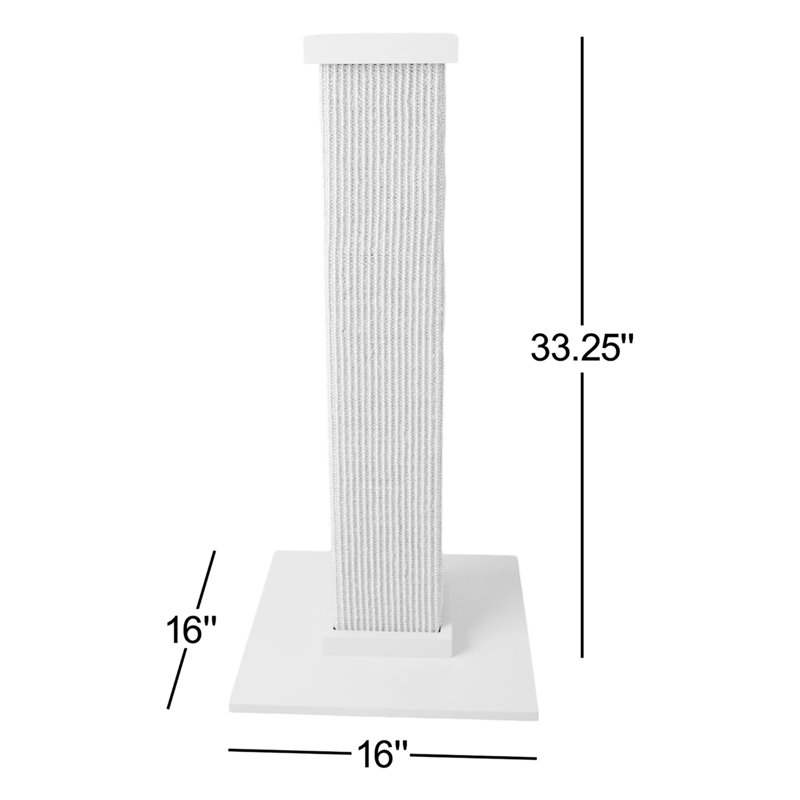 Gray Sisal Fiber Freestanding Cat Scratching Post