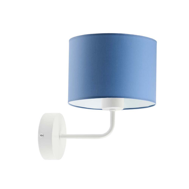 Atlin Armed Sconce, White, Blue