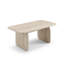 Table basse moderne, plateau et base sculpturale (39,4'' L x 23,6'' P x 16,5'' H)-1432963495