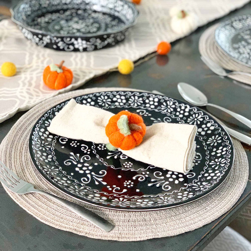 Anneau de serviette citrouille