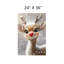 Art mural 24 po x 36 po Red Nose Reindeer