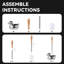 Ensemble de porte-brosse en céramique et support, 1 (argent)