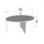 Solo 100 Cm Oval Coffee Table-1719904356