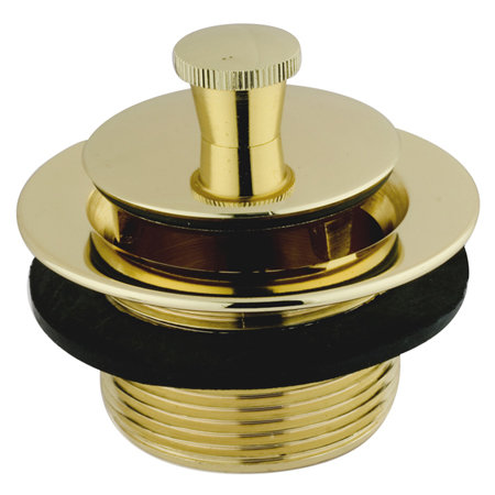 Lift and turn Tub Drain, Polished Brass