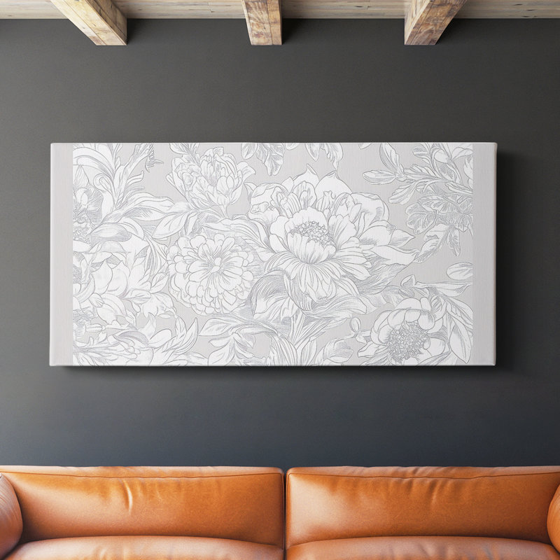 Série abstraite - LVII - Toile tendue avec châssis - Prêt à accrocher, H 16 po x l 32 po