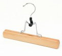 Cintre en bois pour pinces / jupes, Naturel
