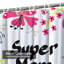 Rideau de douche avec 12 crochets Super Mom Mother's Day-1563589841
