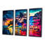 Edolie Miami Beach Holidays 3 Architecture - 3 pièces sur toile-1954192054-1954192057