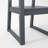Grey HDPE Outdoor & Garden Armchairs With  Backres Modernist Designt Chairs-274639033