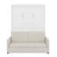 Lit escamotable double pleine grandeur avec coussin-348444483-348444493