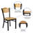 Prompton Slat Back Metal Restaurant Chair-427598018