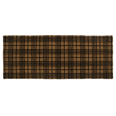 Fine Plaid Coir Doormat