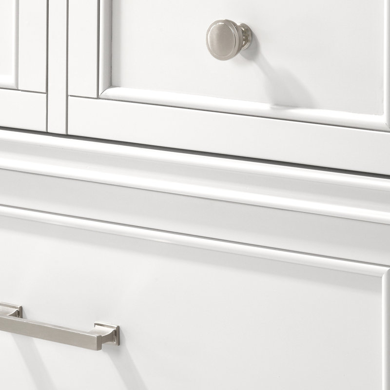 White 5 Drawer Chest, White