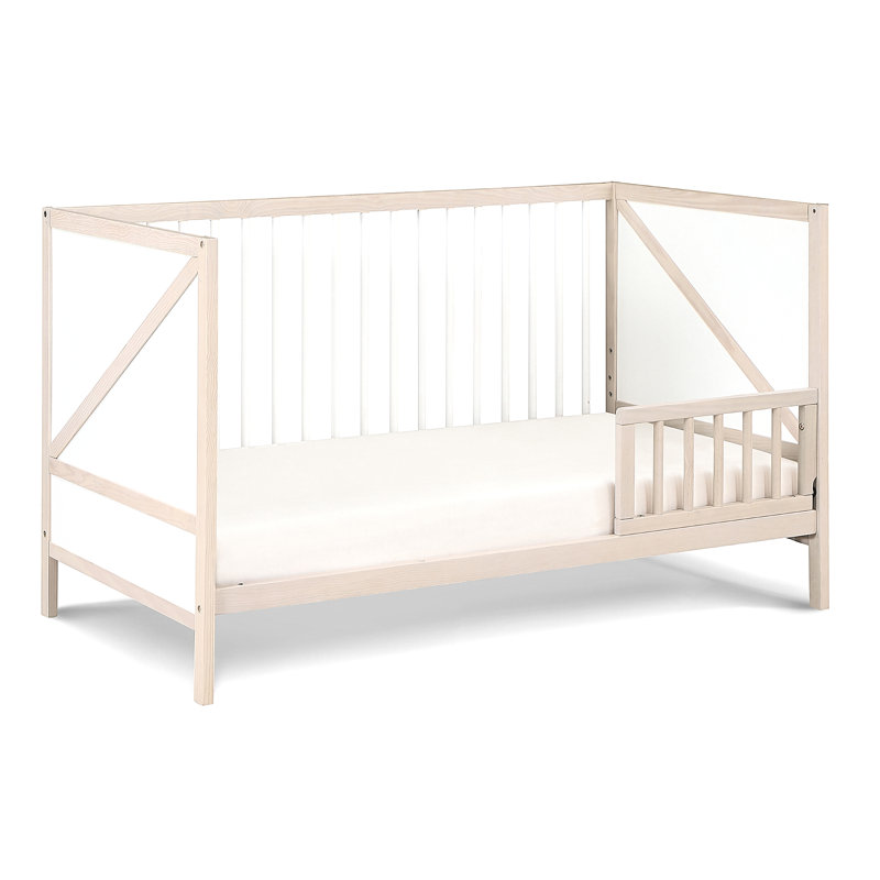 Lit de bébé 3 en 1, Brun clair / jaune