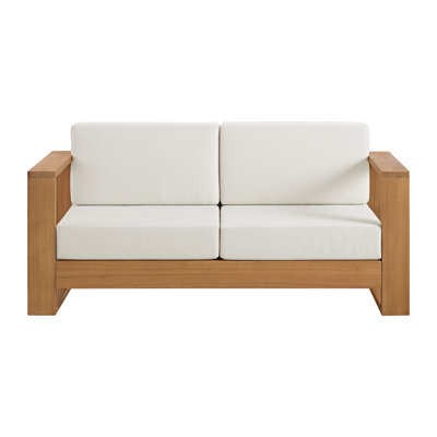 Shay 68" Outdoor Sofa In Oiled Eucalyptus
