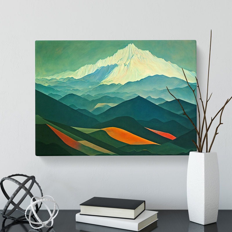 Dynamic Mountain Landscape - Wrapped Canvas, 35cm H x 50cm W x 3cm D